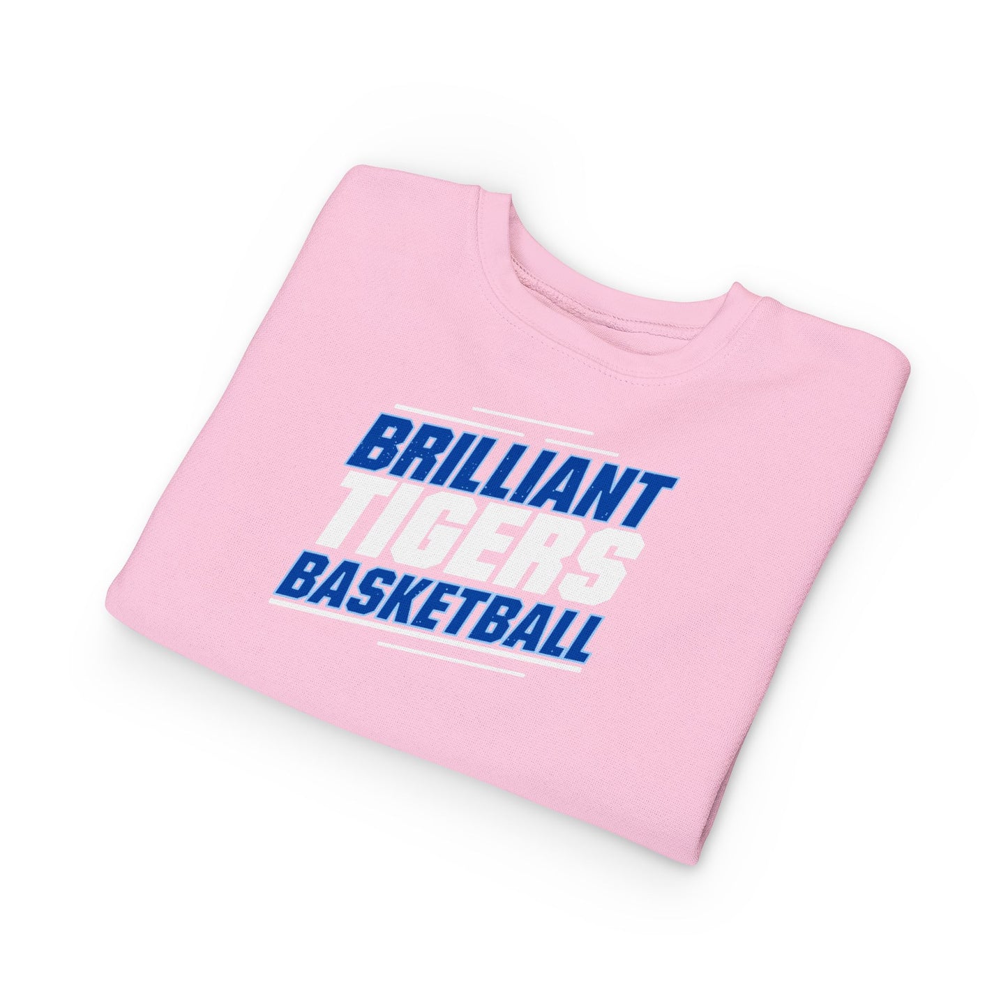 Toddler Crewneck Sweatshirt \ Brilliant Tigers Basketball \ BTBK2