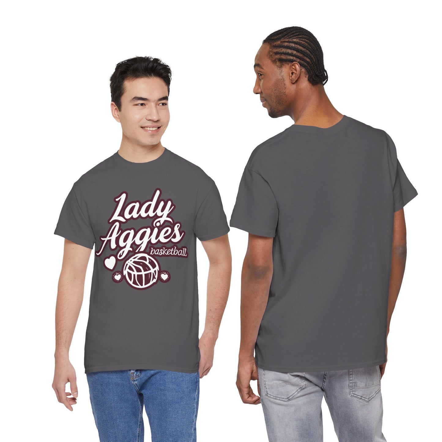 Adult Tee \ Hamilton Aggies Basketball \ HABKG2