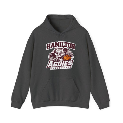 Adult Hoodie Sweatshirt \ Hamilton Aggies Basketball \ HABB1