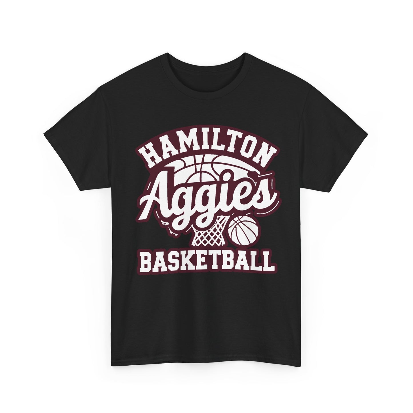 Adult Tee \ Hamilton Aggies Basketball \ HABKG1