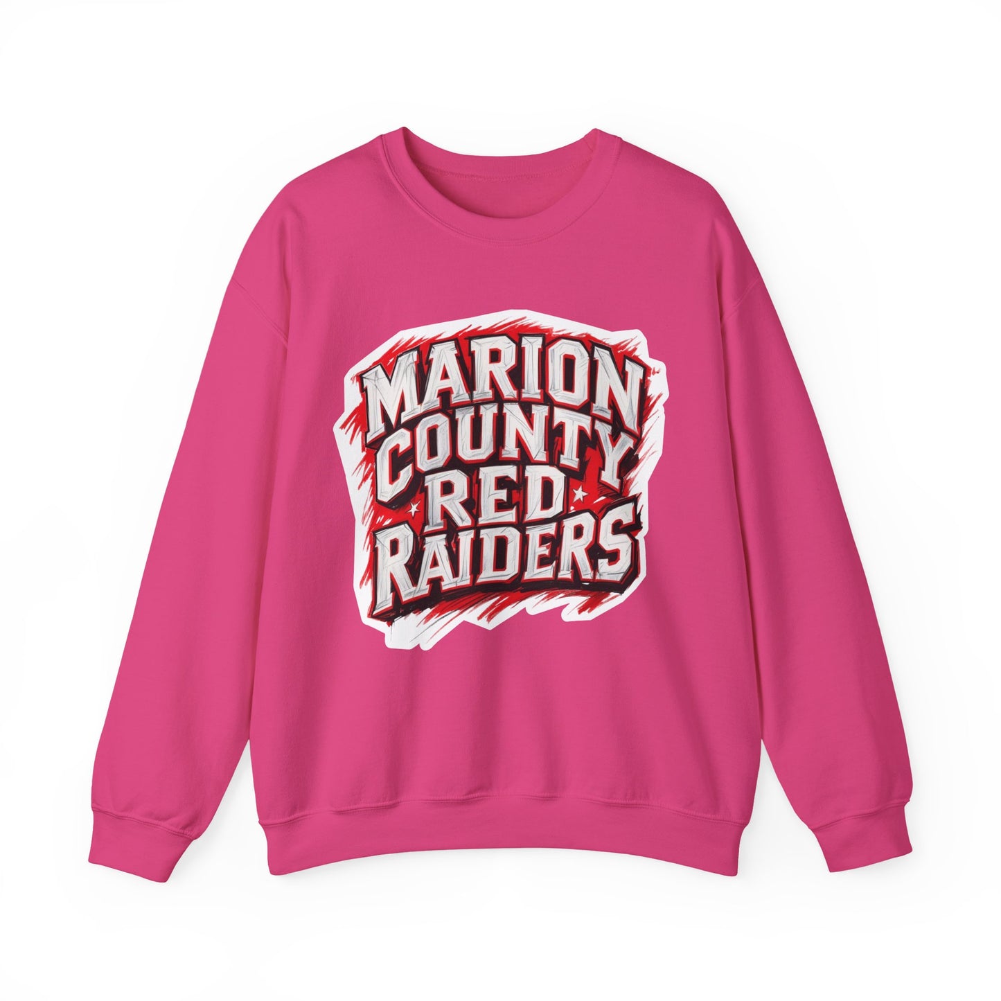 Adult Crewneck Sweatshirt \ Marion County Red Raiders \ MC1