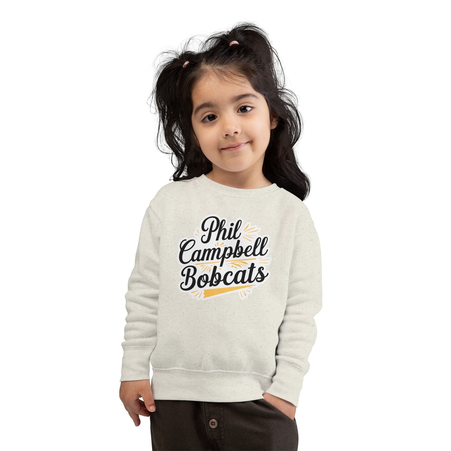 Toddler Crewneck Sweatshirt \ Phil Campbell Bobcats \ PCBG2