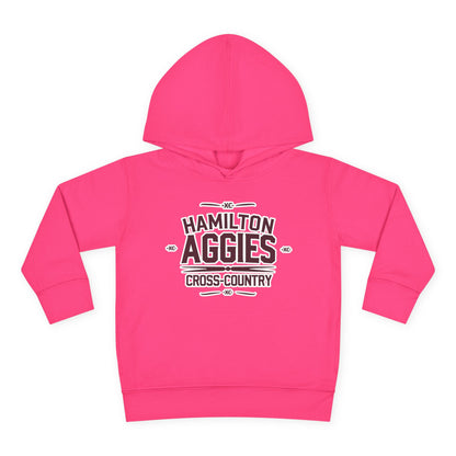 Toddler Hoodie Sweatshirt \ Hamilton Aggies Cross-Country \ HCC1