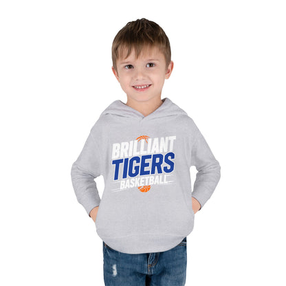 Toddler Hoodie Sweatshirt \ Brilliant Tigers Basketball \ BTBK1