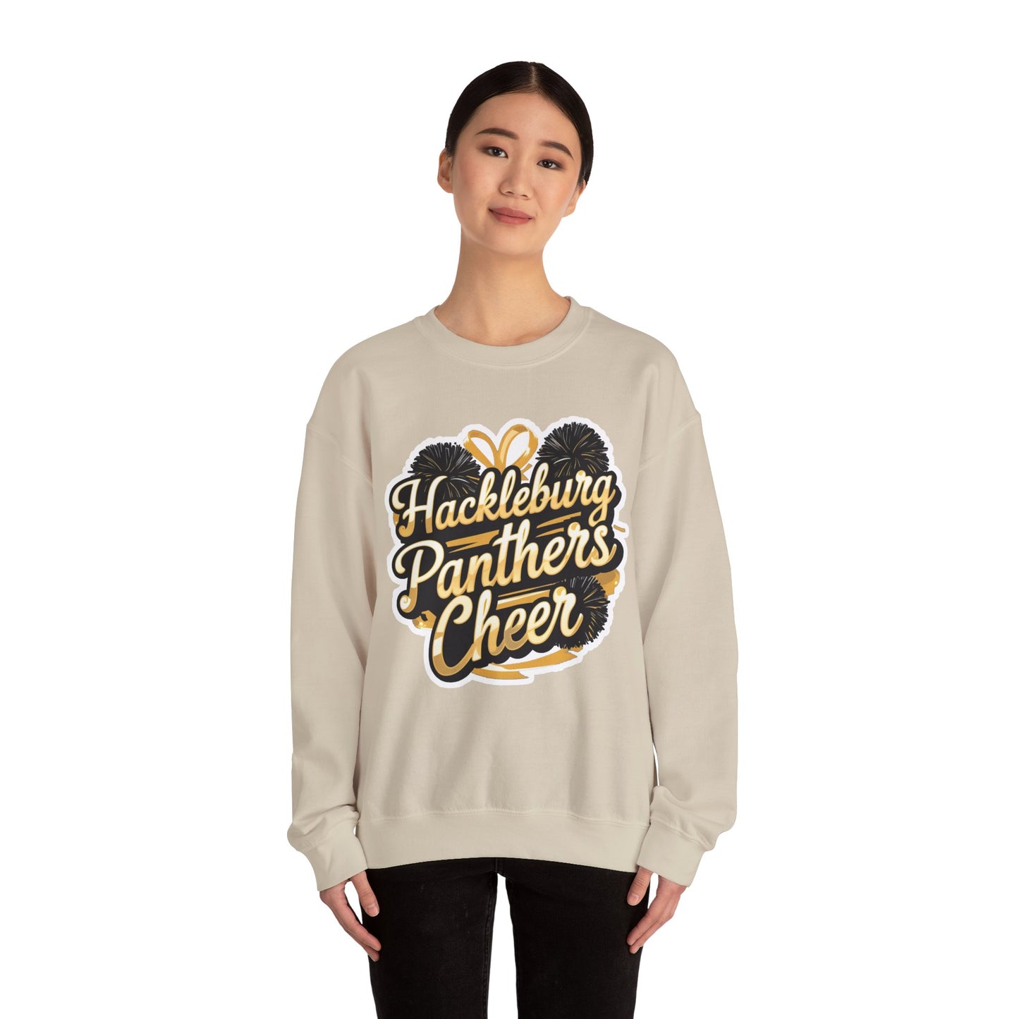 Adult Crewneck Sweatshirt \ Hackleburg Panthers Cheer \ HPC2