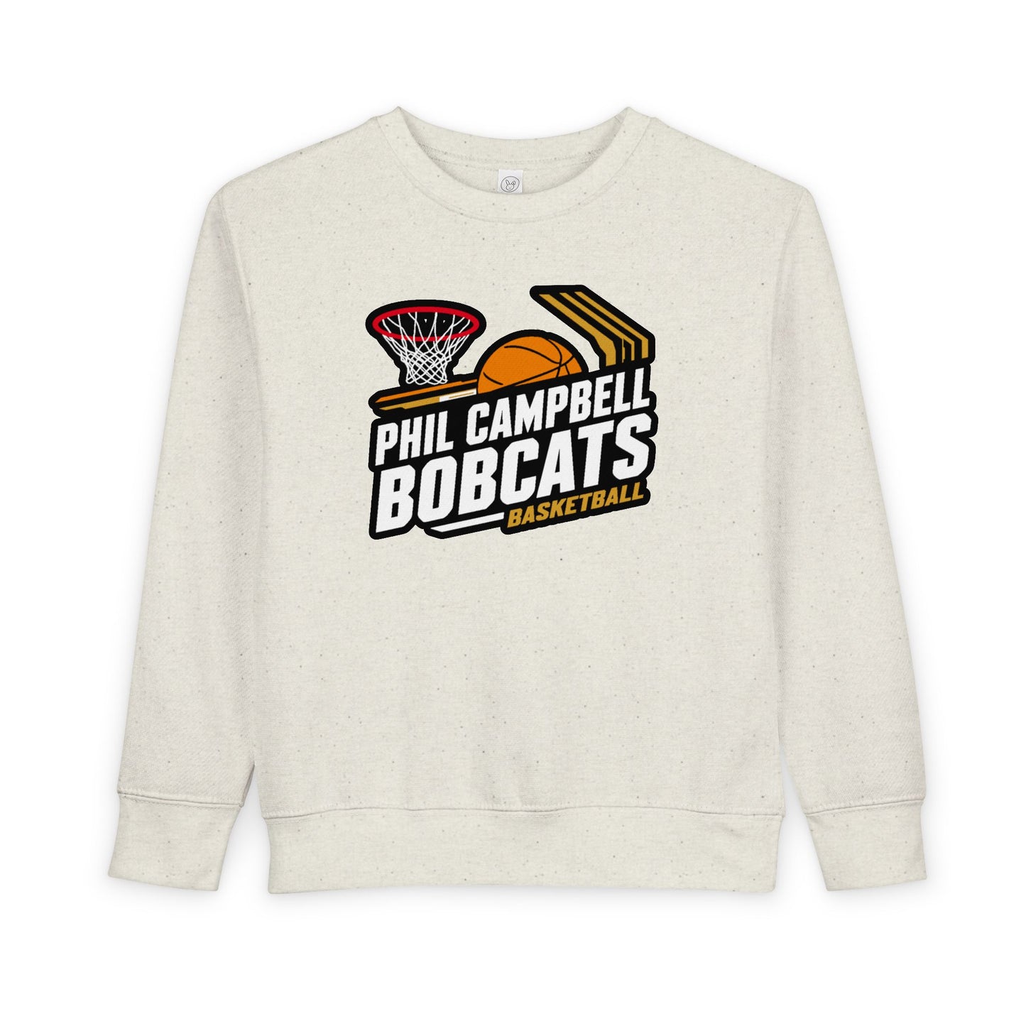 Toddler Crewneck Sweatshirt \ Phil Campbell Bobcats Basketball \ PCBBK1