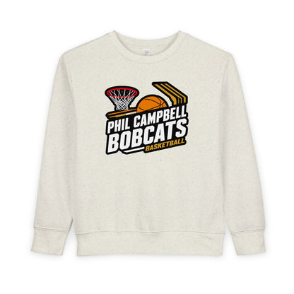 Toddler Crewneck Sweatshirt \ Phil Campbell Bobcats Basketball \ PCBBK1