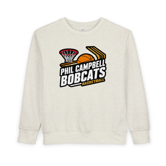 Toddler Crewneck Sweatshirt \ Phil Campbell Bobcats Basketball \ PCBBK1