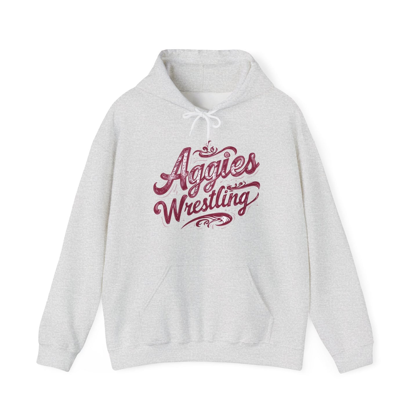 Adult Hoodie Sweatshirt \ Hamilton Aggies Wrestling \ HAWG2
