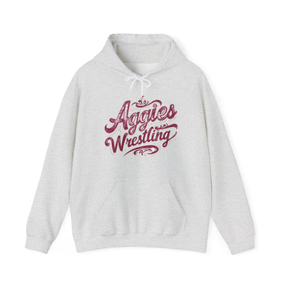 Adult Hoodie Sweatshirt \ Hamilton Aggies Wrestling \ HAWG2