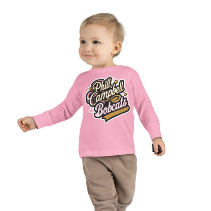 Toddler Long Sleeve Tee \ Phill Campbell Bobcats \ PCBG1