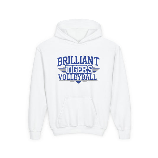 Youth Hoodie Sweatshirt \ Brilliant Tigers Volleyball \ BTV2