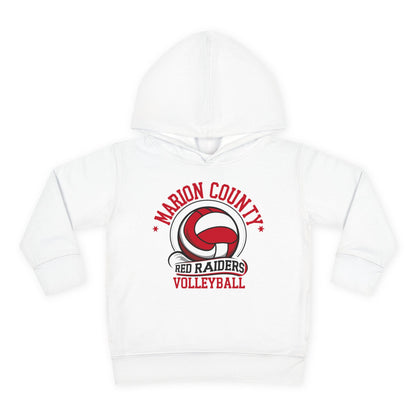 Toddler Hoodie Sweatshirt \ Marion County Red Raiders Volleyball \ MCV1