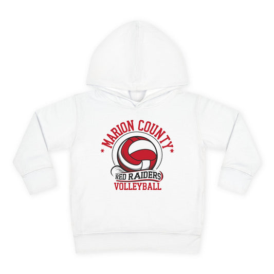 Toddler Hoodie Sweatshirt \ Marion County Red Raiders Volleyball \ MCV1
