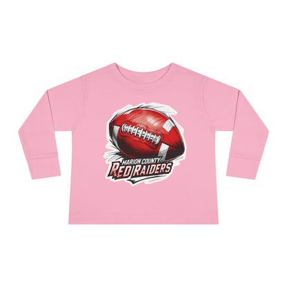 Toddler Long Sleeve Tee \ Marion County Red Raiders Football \ MCF1