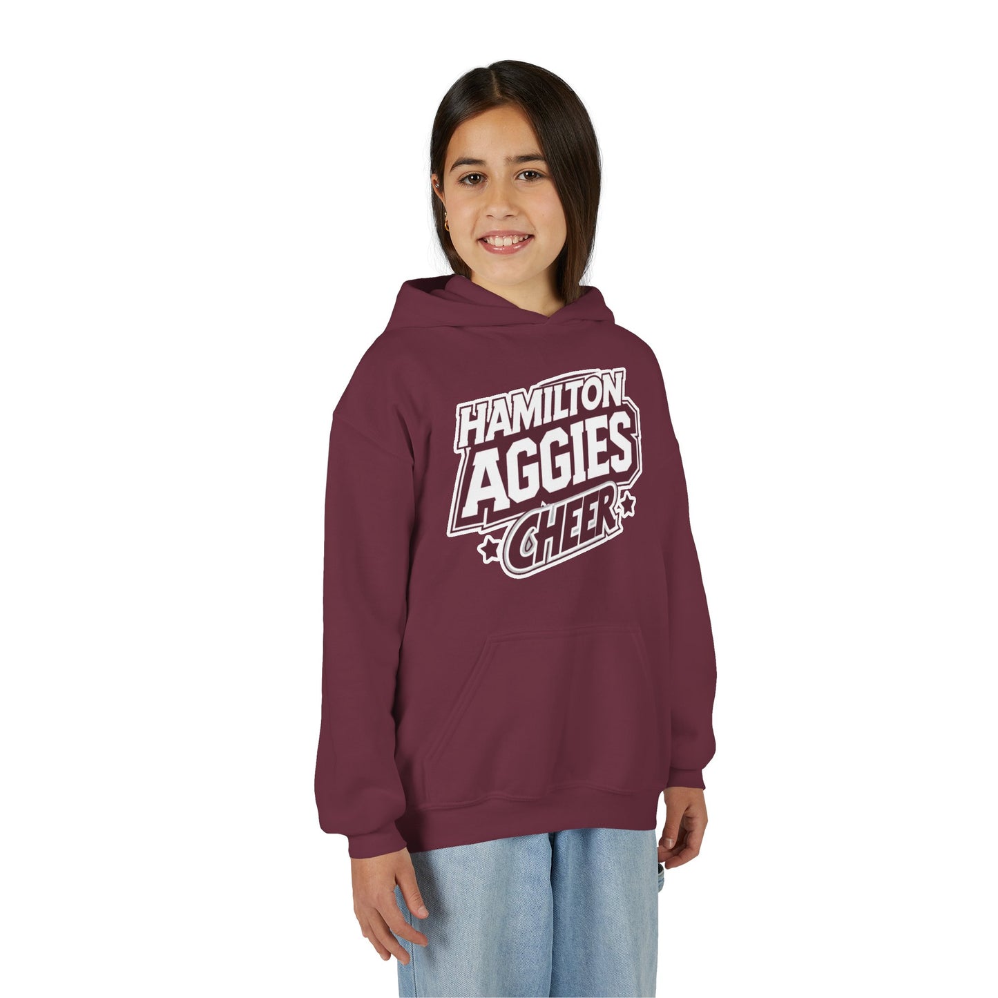 Youth Hoodie Sweatshirt \ Hamilton Aggies Cheer \ HAC1