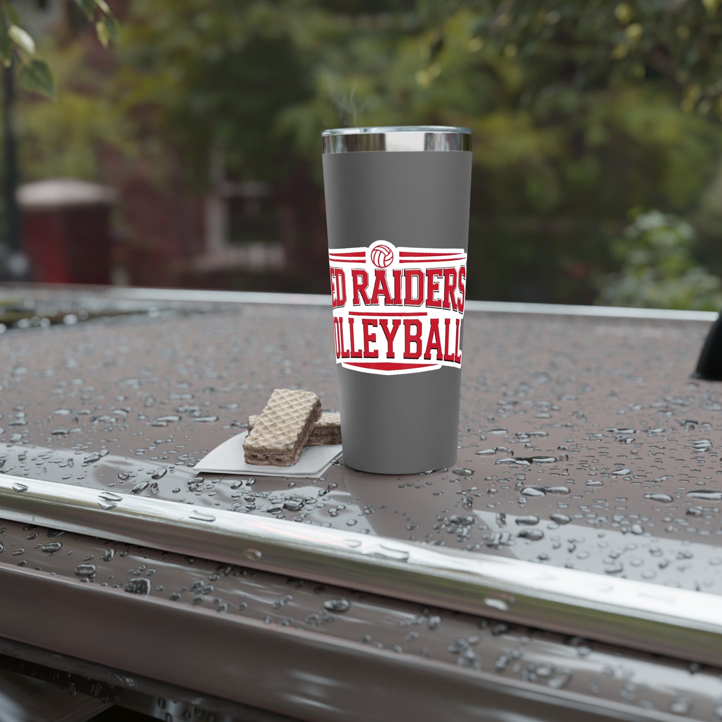 22oz Copper Insulated Tumbler \ Marion County Red Raiders Volleyball \ MCV2