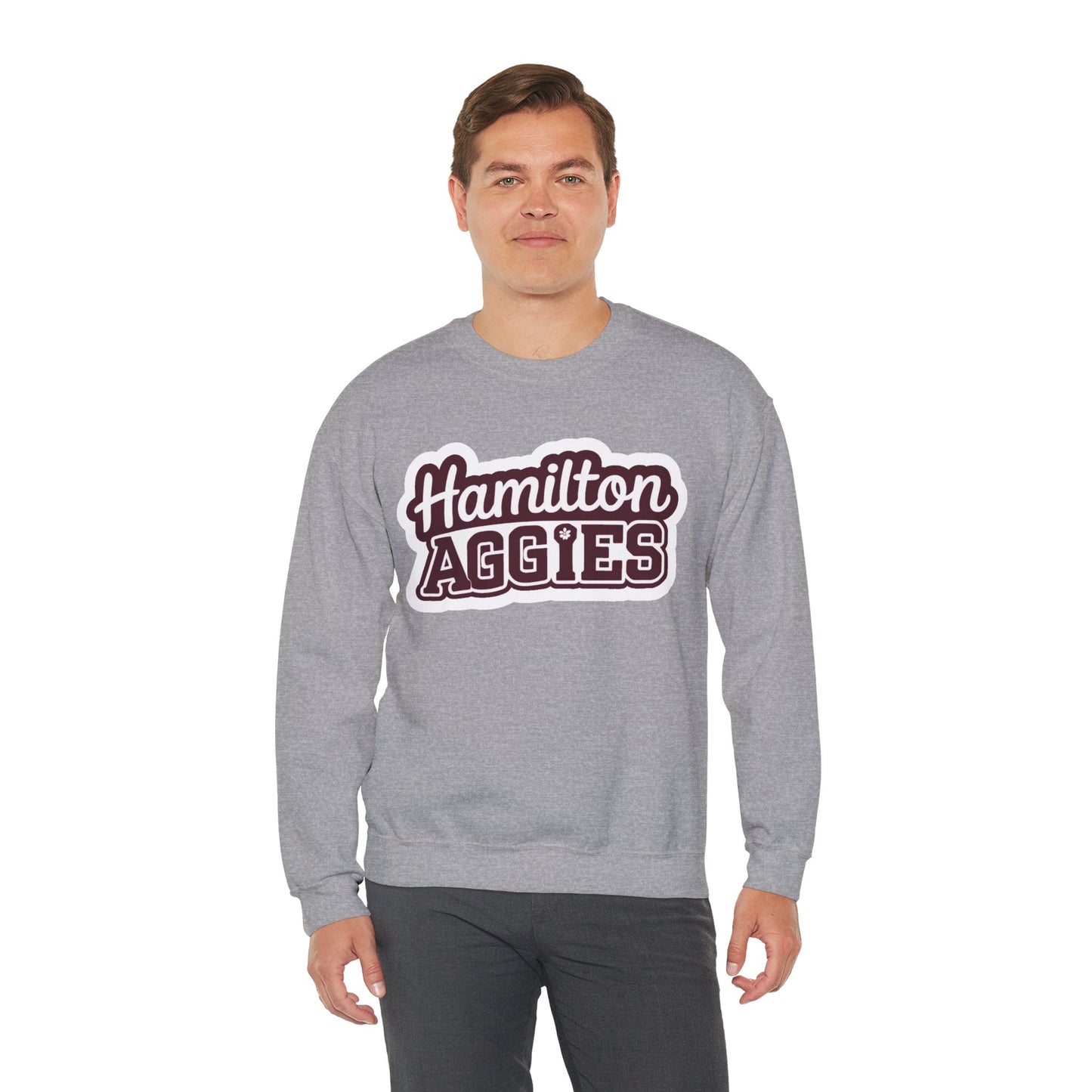 Adult Crewneck Sweatshirt \ Hamilton Aggies \ HAG2