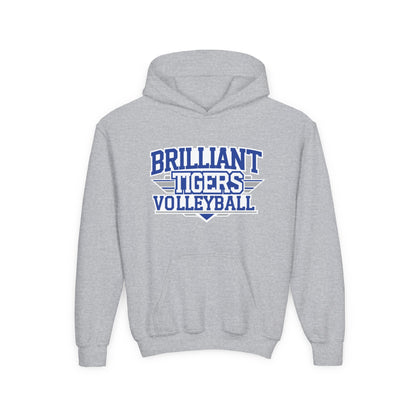 Youth Hoodie Sweatshirt \ Brilliant Tigers Volleyball \ BTV2