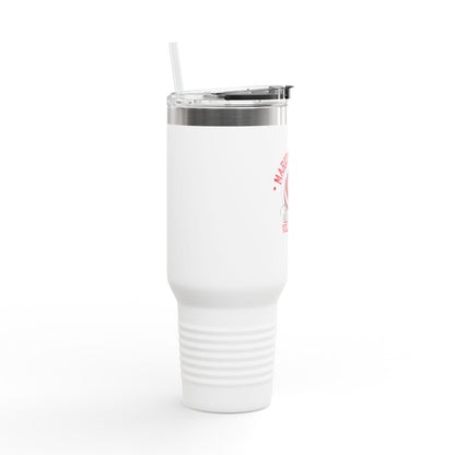 40oz Insulated Tumbler \ Marion County Red Raiders Volleyball \ MCV1