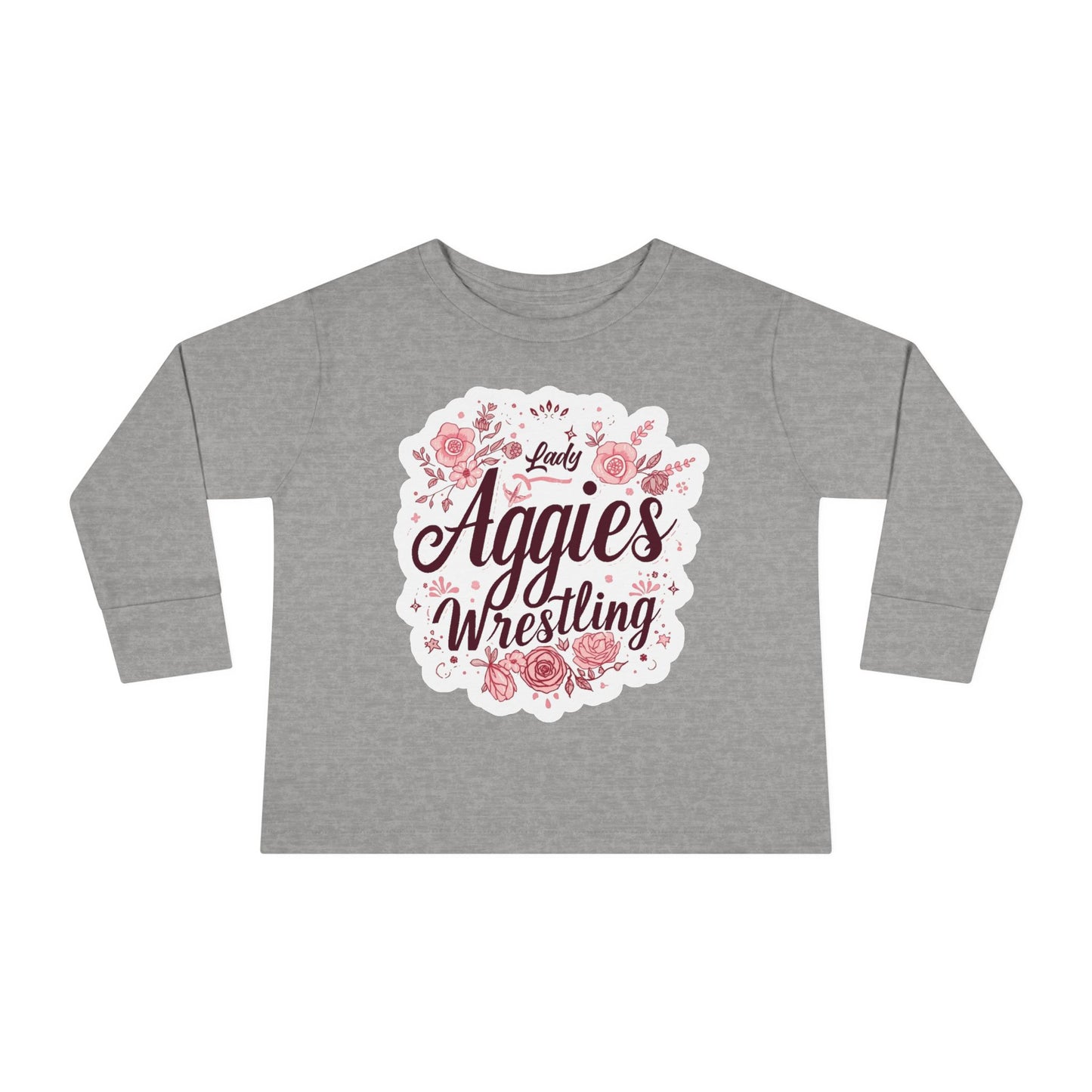 Toddler Long Sleeve Tee \ Hamilton Aggies Wrestling \ HAWG1