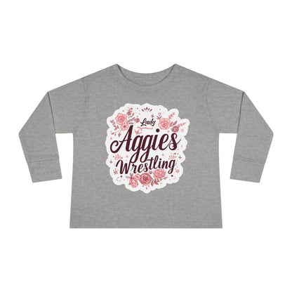 Toddler Long Sleeve Tee \ Hamilton Aggies Wrestling \ HAWG1