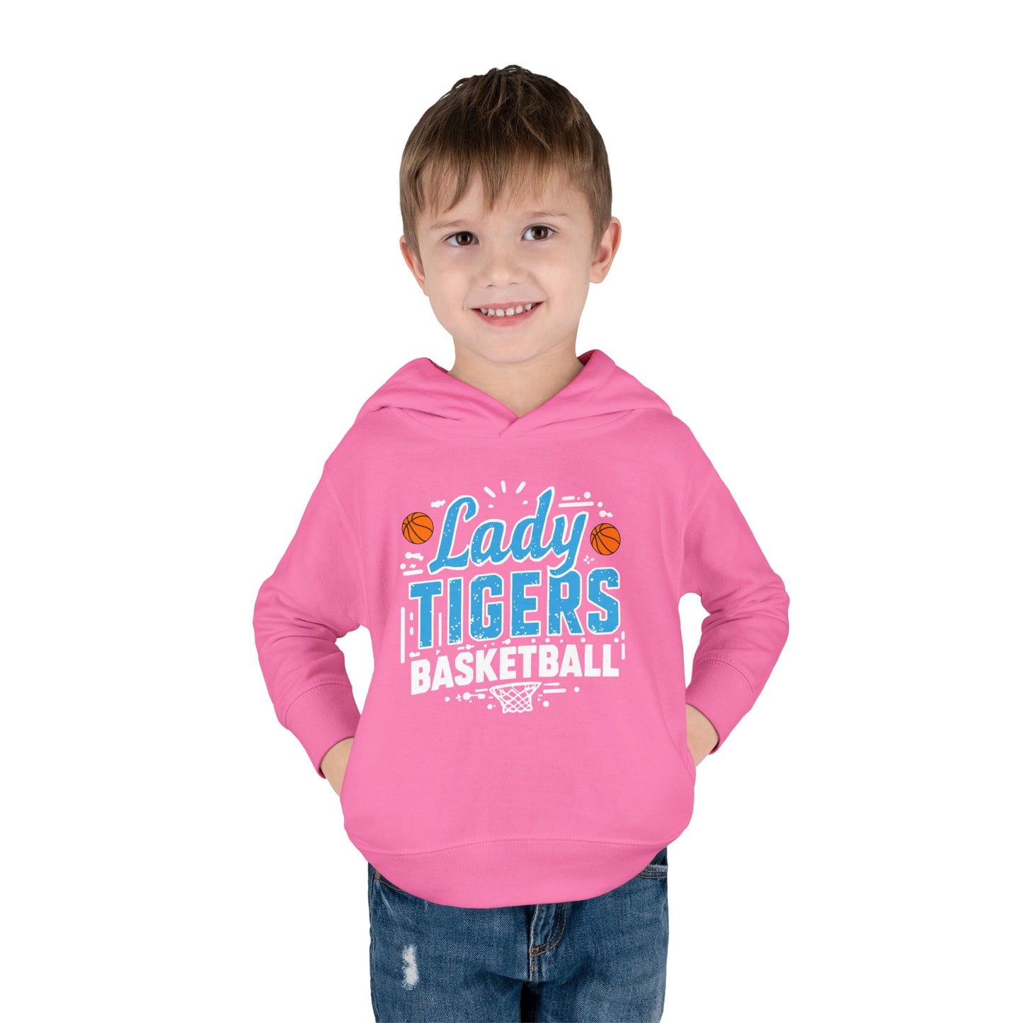 Toddler Hoodie Sweatshirt \ Brilliant Tigers Basketball \ BTBKG1