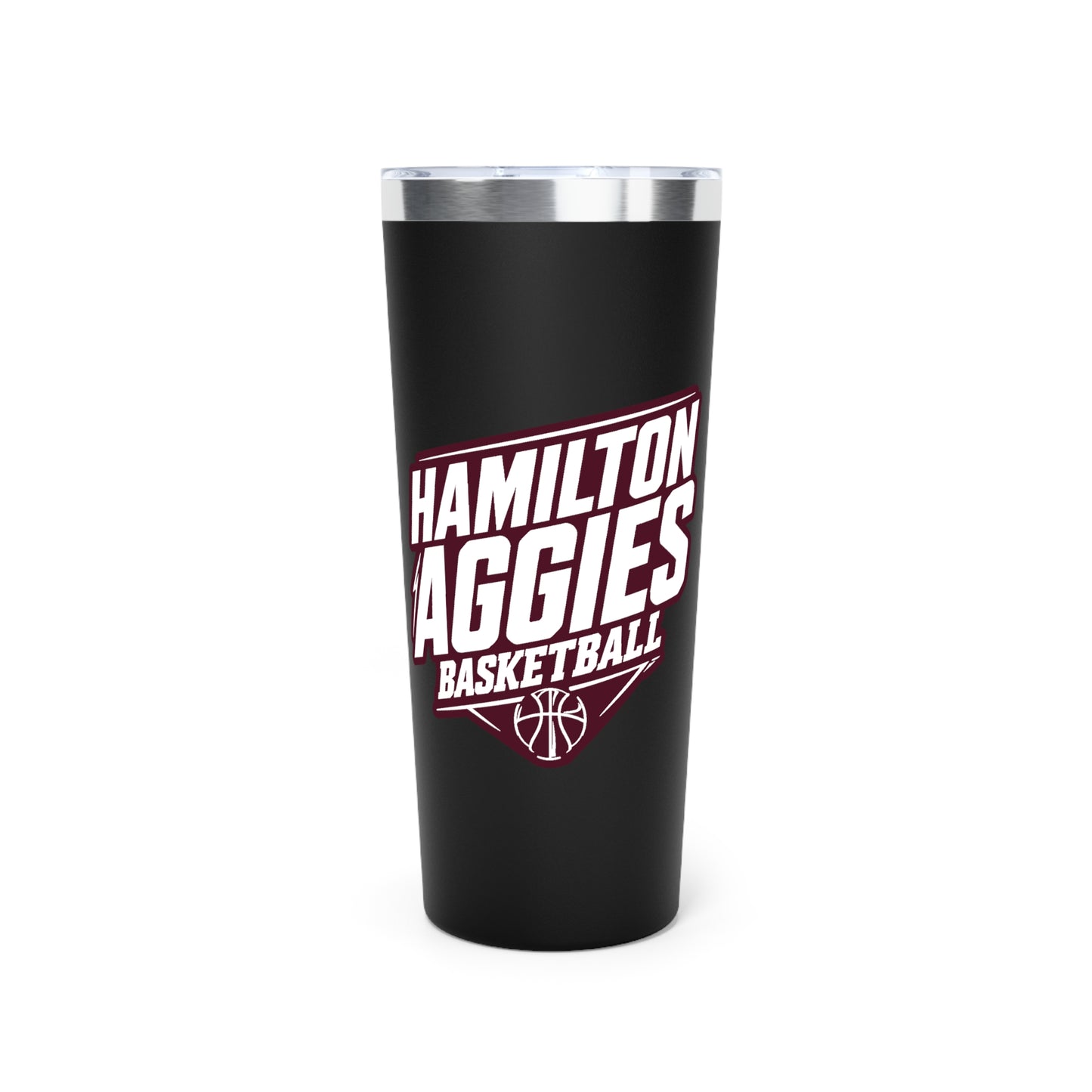 22oz Copper Insulated Tumbler \ Hamilton Aggies Basketball \ HABB2