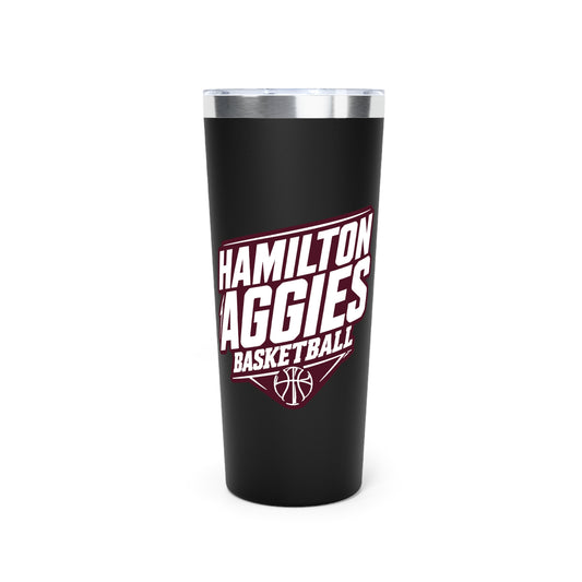 22oz Copper Insulated Tumbler \ Hamilton Aggies Basketball \ HABB2