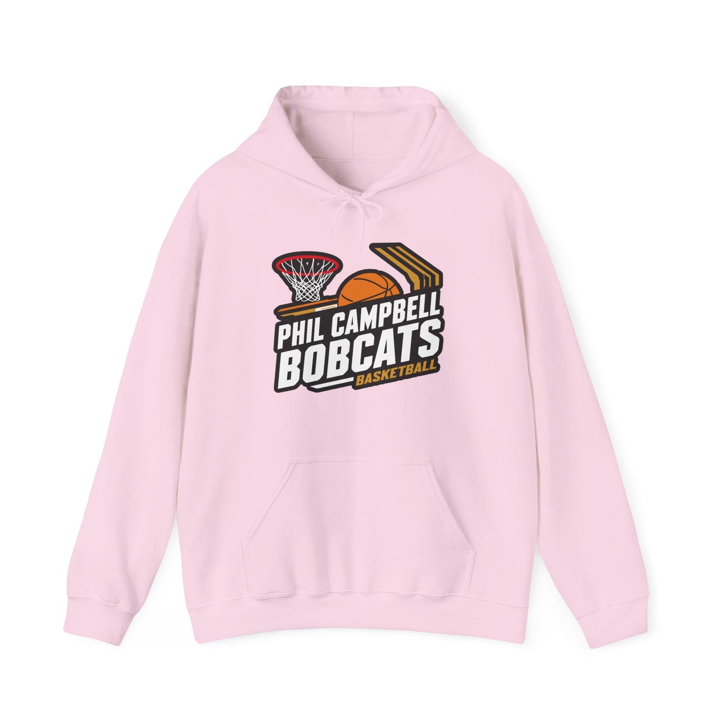 Adult Hoodie Sweatshirt \ Phil Campbell Bobcats Basketball \ PCBBK1