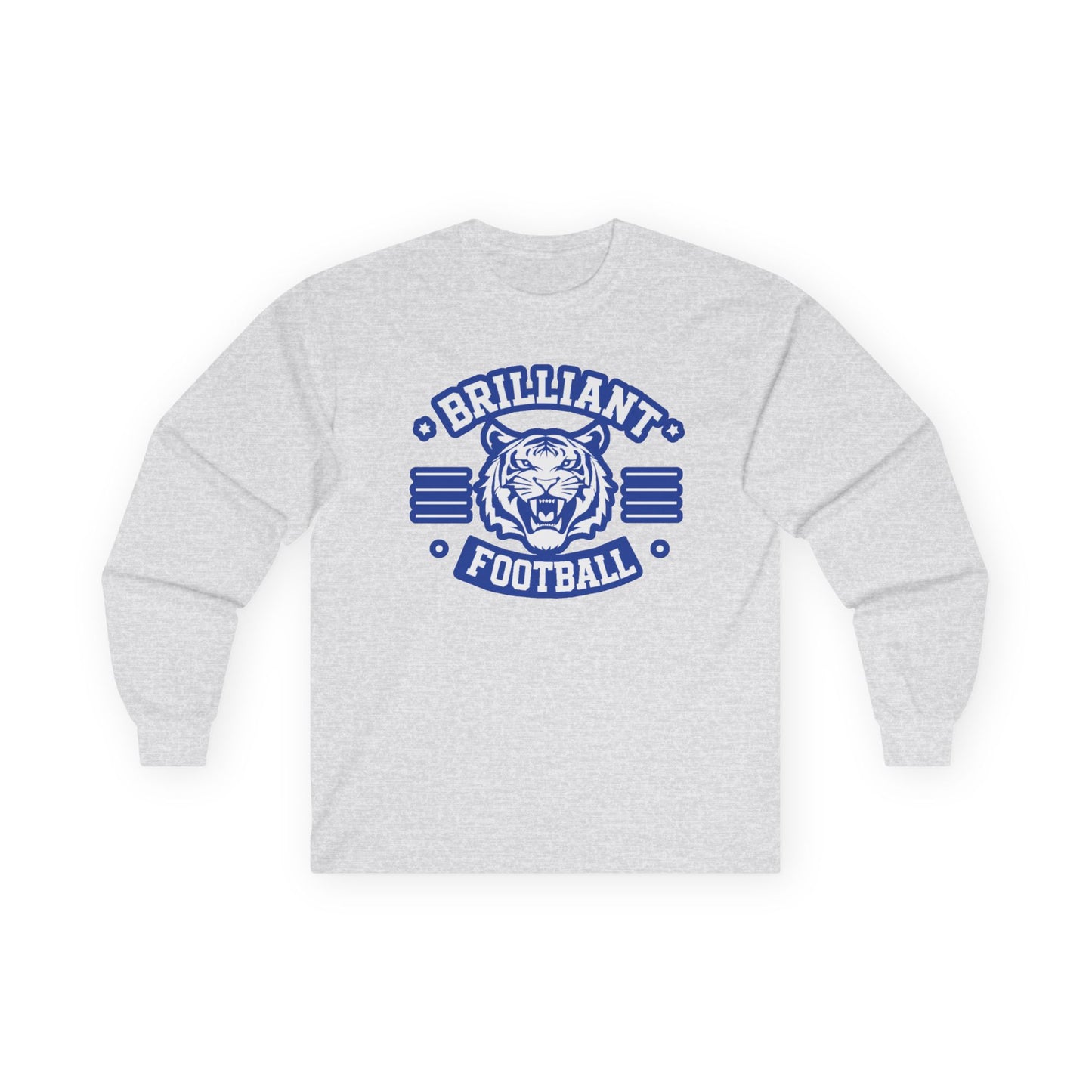 Adult Long Sleeve Tee \ Brilliant Tigers Football \ BTF2