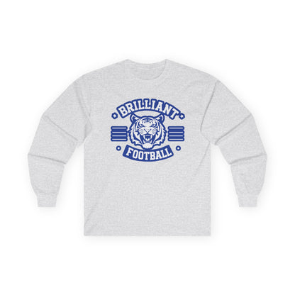 Adult Long Sleeve Tee \ Brilliant Tigers Football \ BTF2