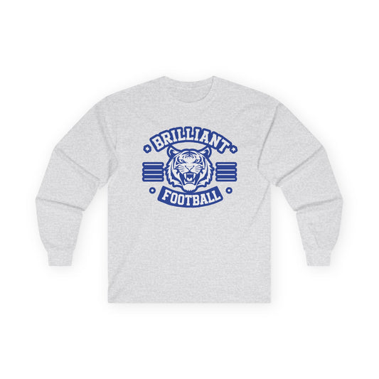 Adult Long Sleeve Tee \ Brilliant Tigers Football \ BTF2