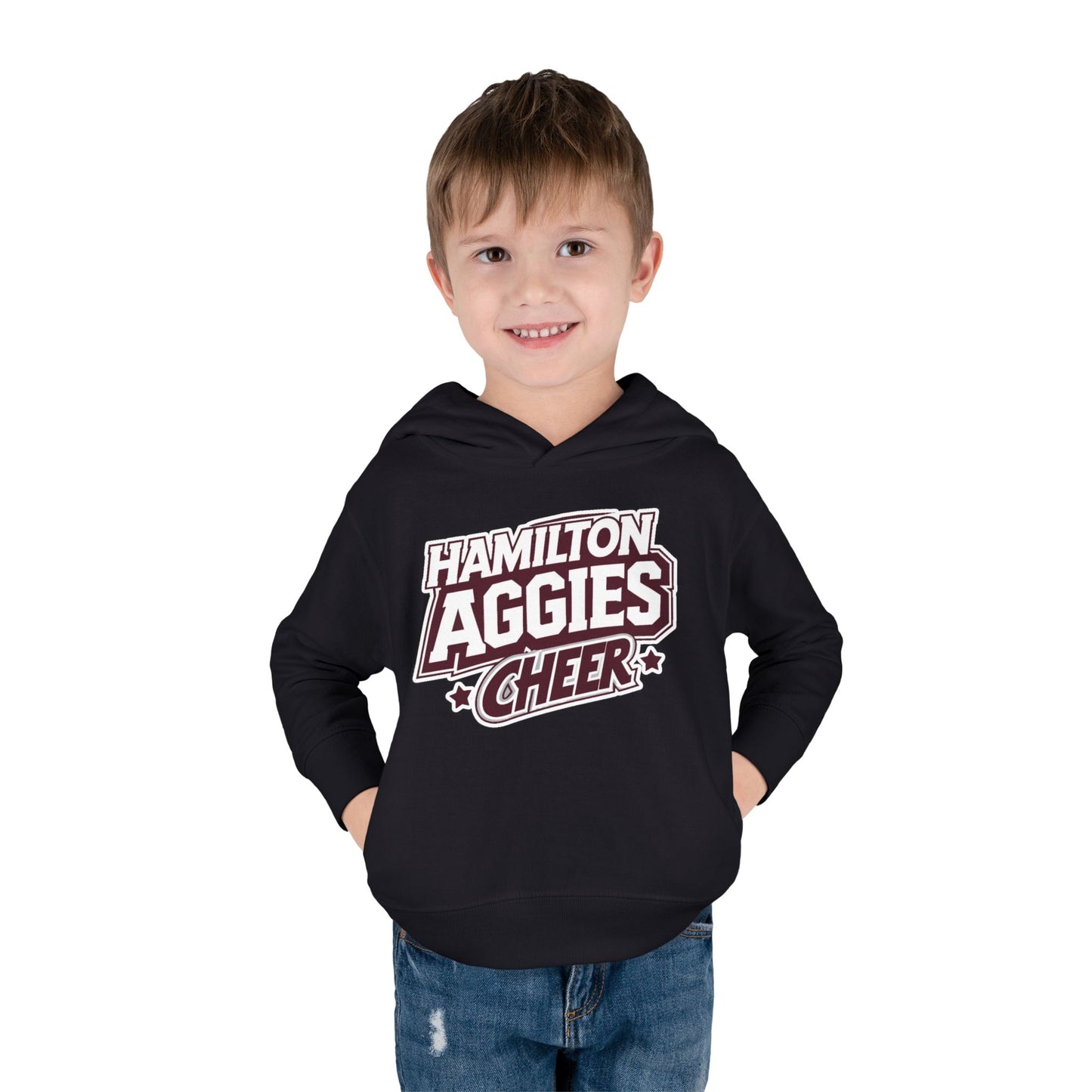 Toddler Hoodie Sweatshirt \ Hamilton Aggies Cheer \ HAC1