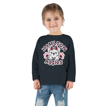 Toddler Long Sleeve Tee \ Hamilton Aggies \ HAG3