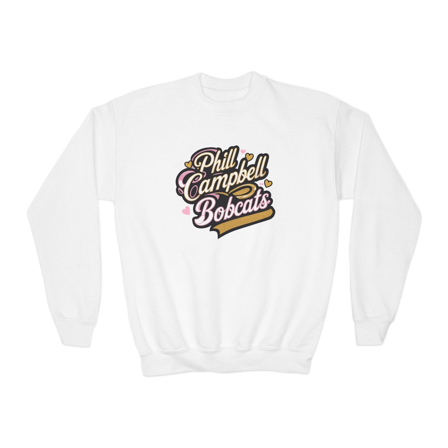 Youth Crewneck Sweatshirt \ Phill Campbell Bobcats \ PCBG1