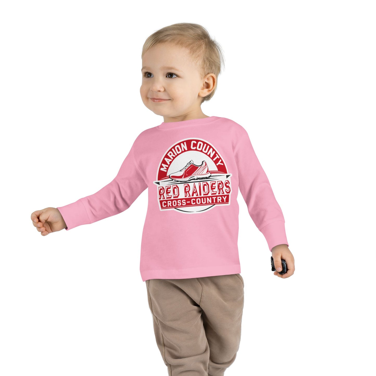 Toddler Long Sleeve Tee \ Marion County Red Raiders Cross-Country \ MCCC1