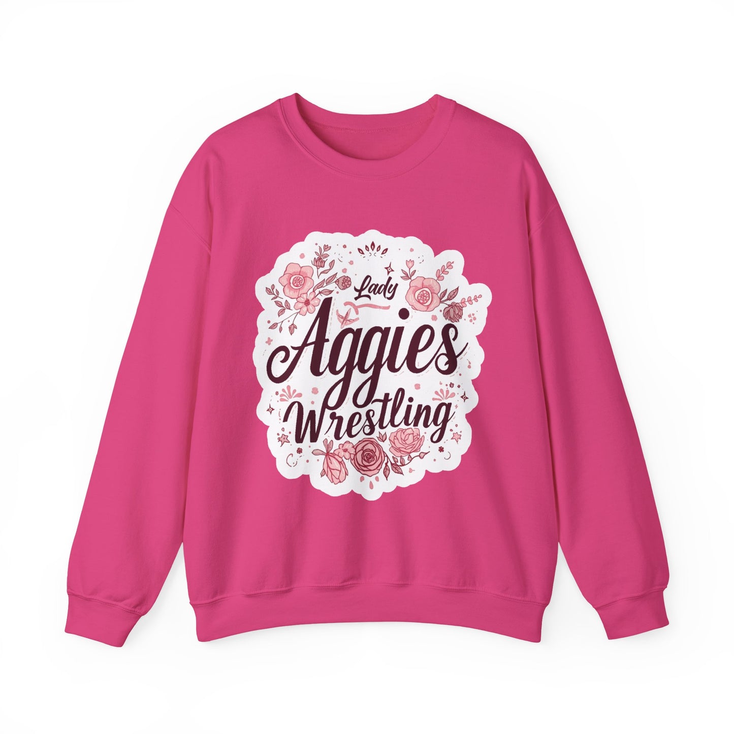 Adult Crewneck Sweatshirt \ Hamilton Aggies Wrestling \ HAWG1