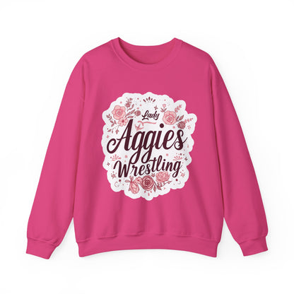Adult Crewneck Sweatshirt \ Hamilton Aggies Wrestling \ HAWG1