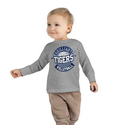 Toddler Long Sleeve Tee \ Brilliant Tigers Volleyball \ BTV1