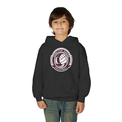 Youth Hoodie Sweatshirt \ Hamilton Aggies Volleyball \ HAV1