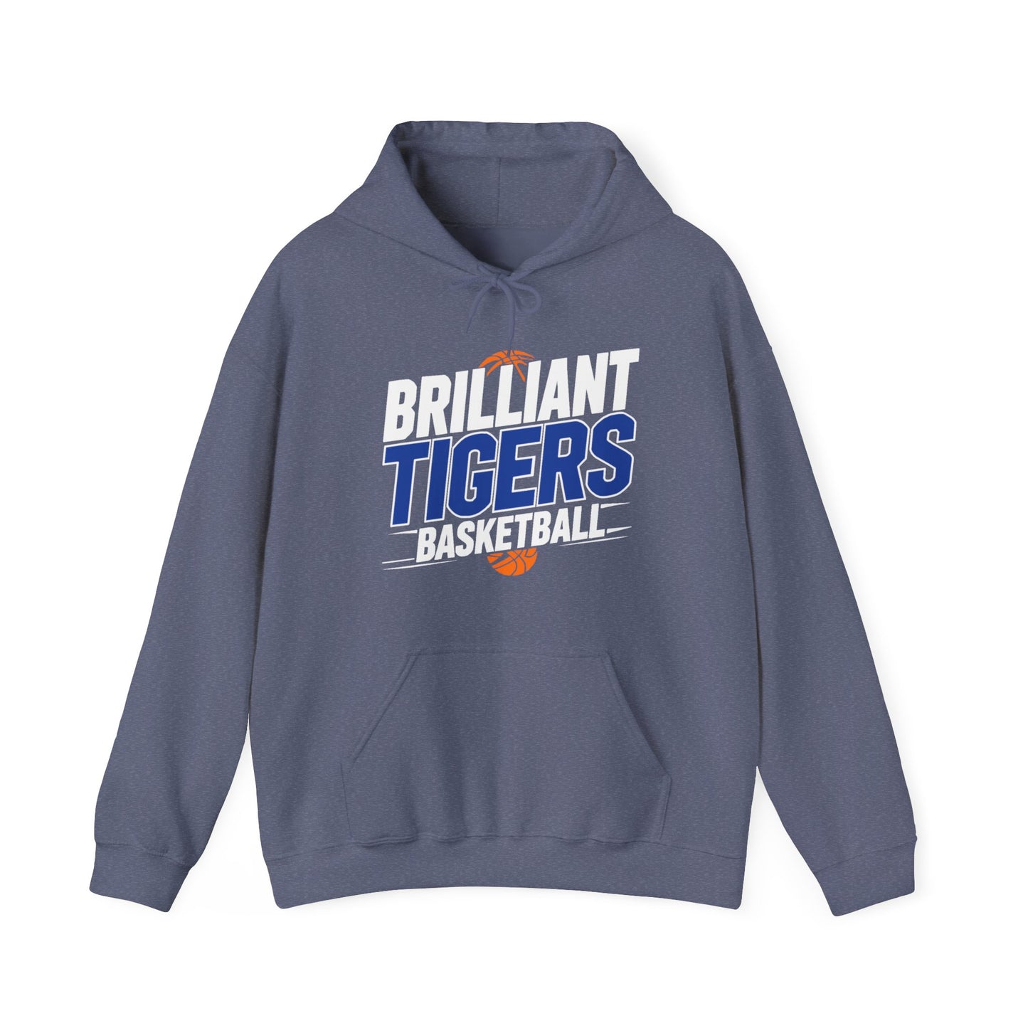 Adult Hoodie Sweatshirt \ Brilliant Tigers Basketball \ BTBK1