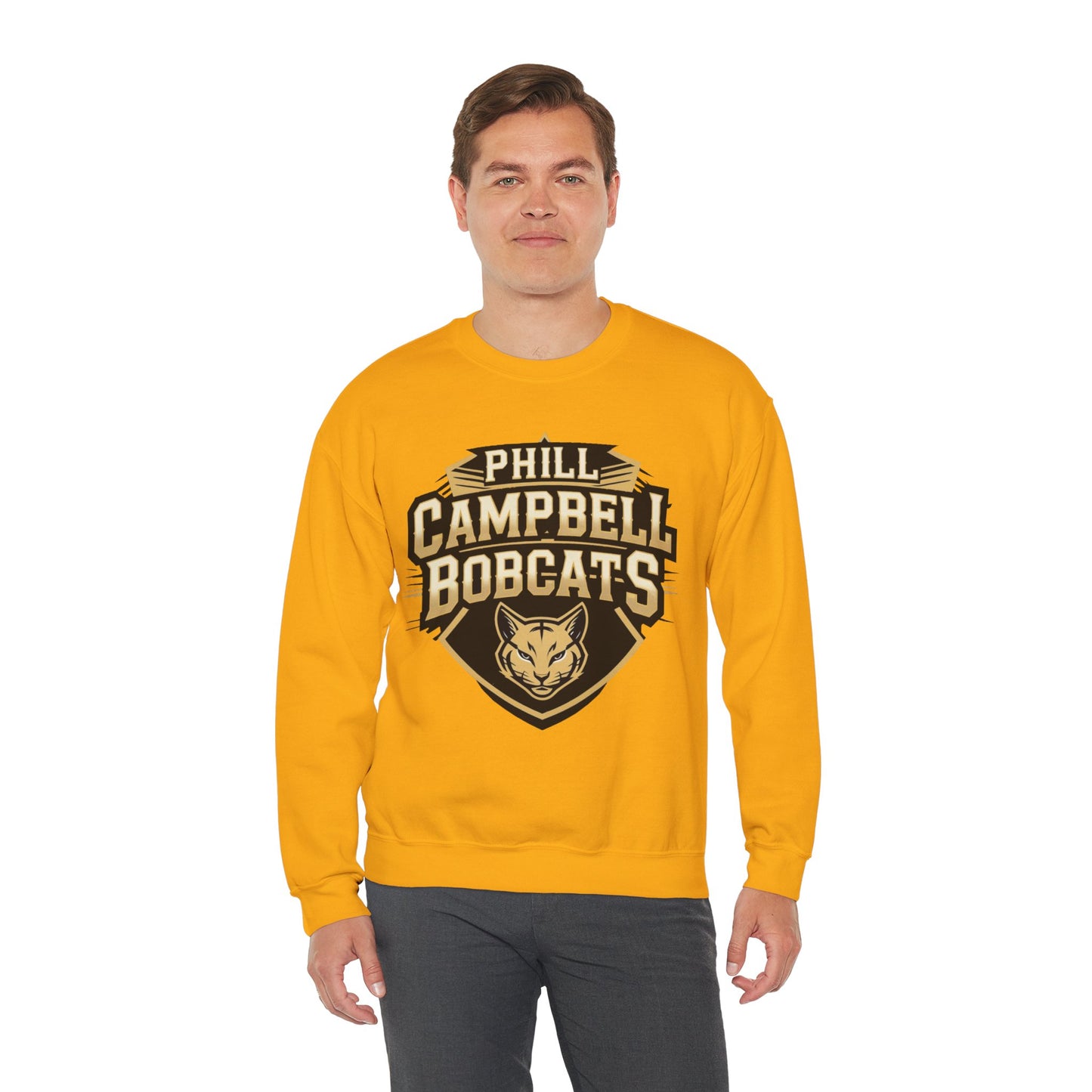Adult Crewneck Sweatshirt \ Phill Campbell Bobcats \ PCB1