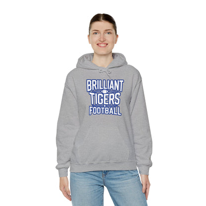 Adult Hoodie Sweatshirt \ Brilliant Tigers Football \ BTF1
