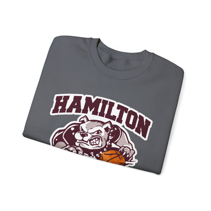 Adult Crewneck Sweatshirt \ Hamilton Aggies Basketball \ HABK1