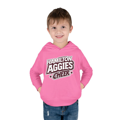 Toddler Hoodie Sweatshirt \ Hamilton Aggies Cheer \ HAC1