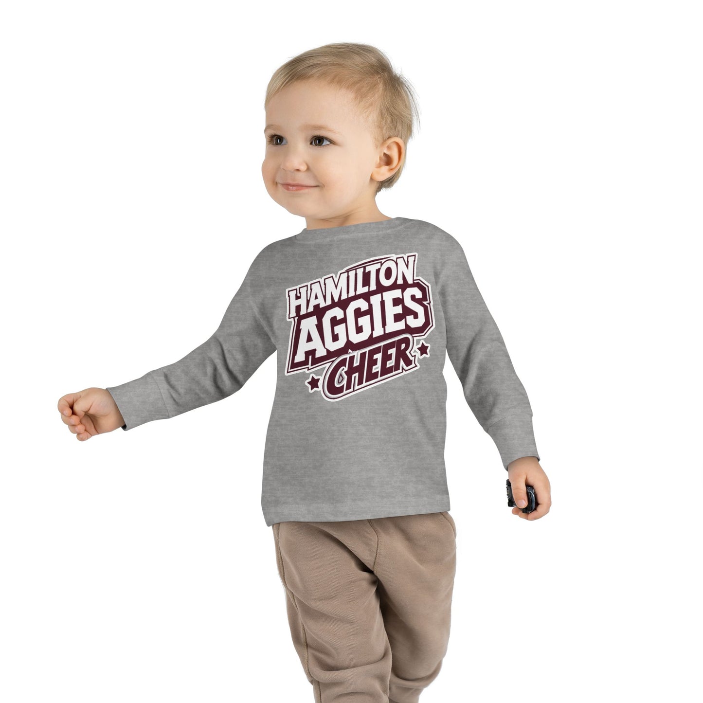 Toddler Long Sleeve Tee \ Hamilton Aggies Cheer \ HAC1