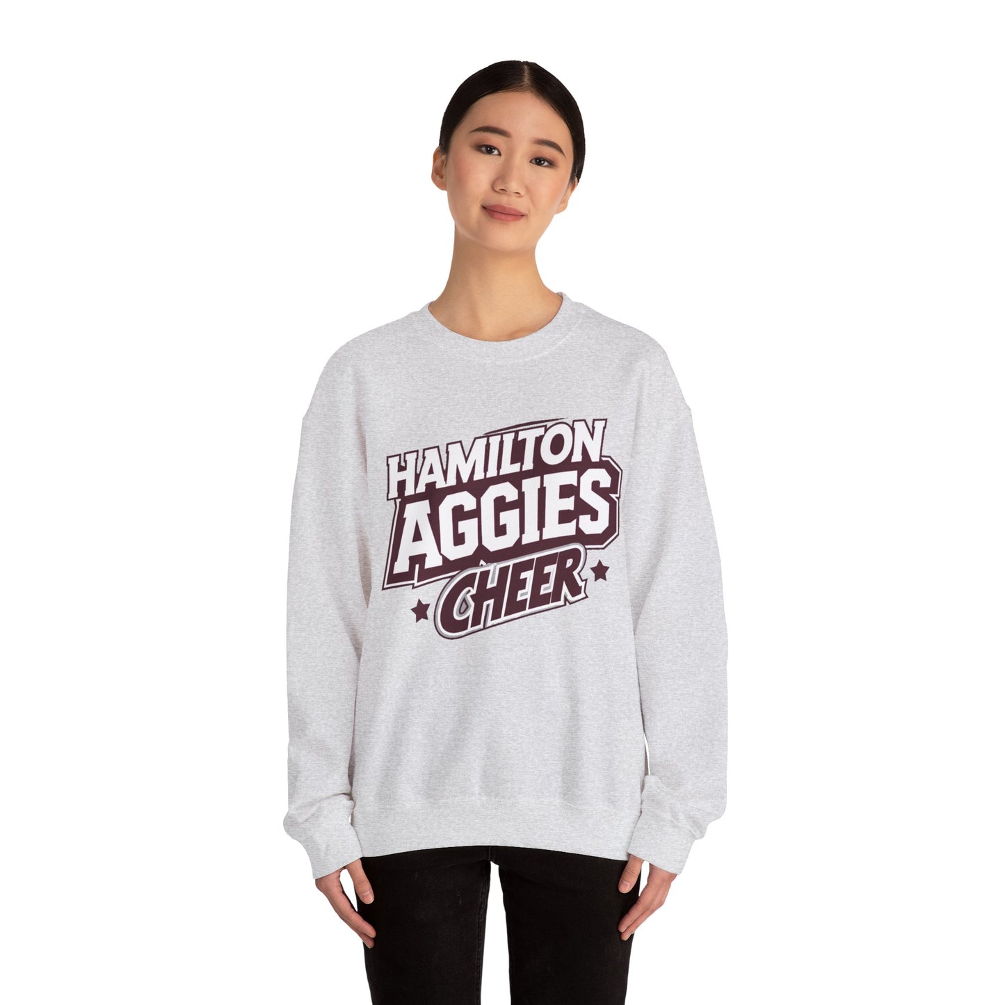 Adult Crewneck Sweatshirt \ Hamilton Aggies Cheer \ HAC1