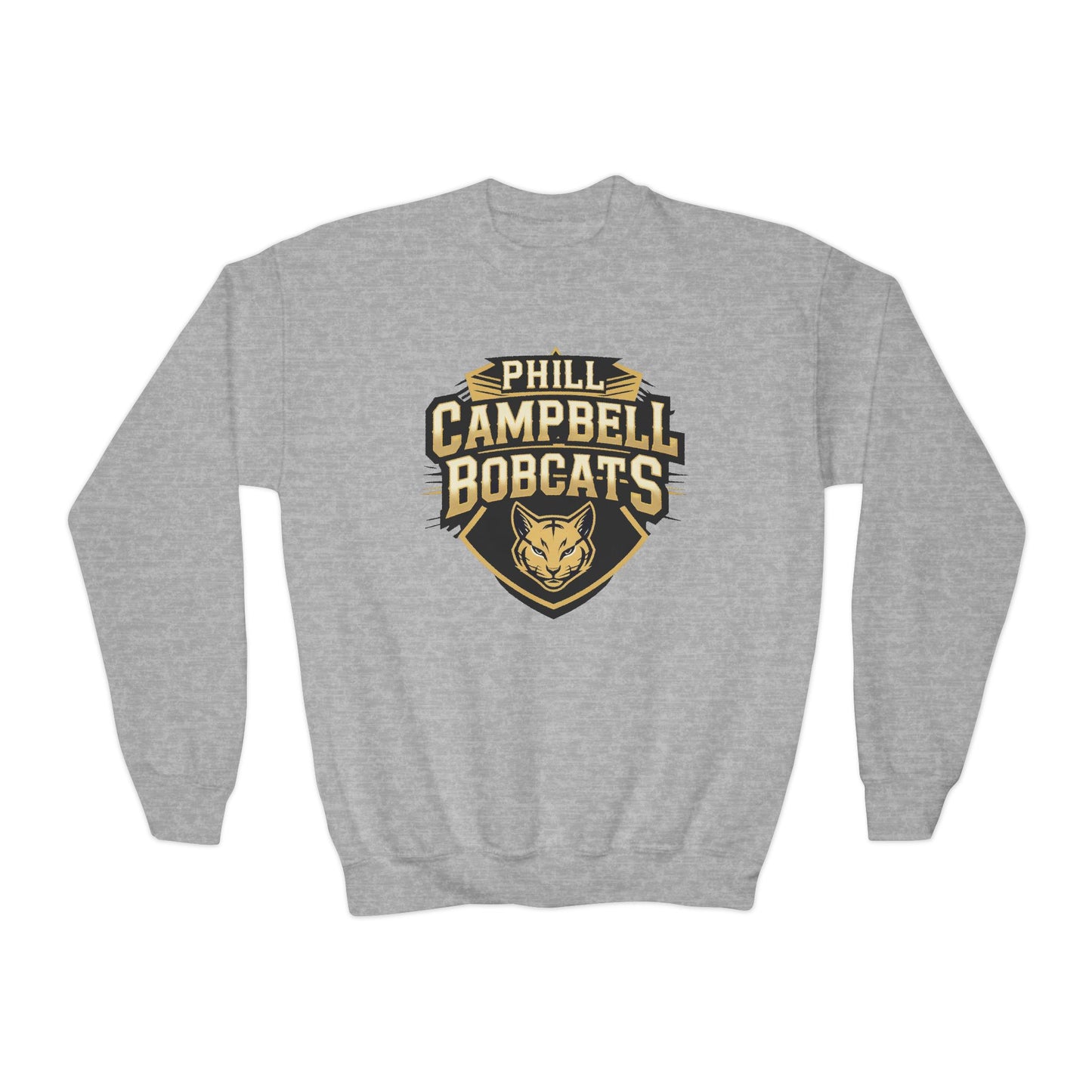 Youth Crewneck Sweatshirt \ Phill Campbell Bobcats \ PCB1
