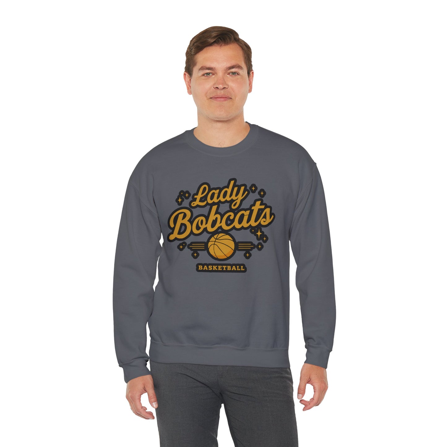 Adult Crewneck Sweatshirt \ Phil Campbell Bobcats Basketball \ PCBBKG2